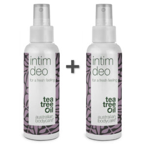 2 stk. Intim Deo mod uønsket lugt - Intim deodorant mod lugt fra underliv og irritation i intimområdet - Tea Tree Oil + Lemon