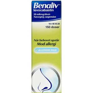 Benaliv 150 dosis Næsespray, suspension