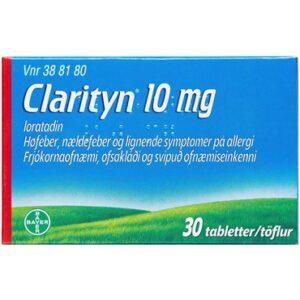 Clarityn 10 mg 30 stk Tabletter