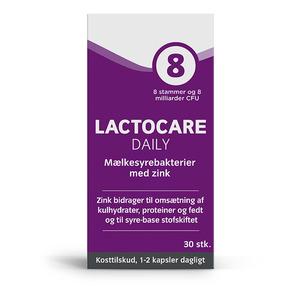 Lactocare Daily m. zink - 30 kapsler