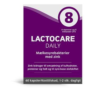 Lactocare Daily m. zink - 60 kapsler
