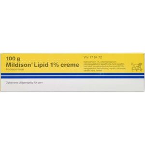 Mildison Lipid 10 mg/g (Håndkøb, apoteksforbeholdt) 100 g Creme