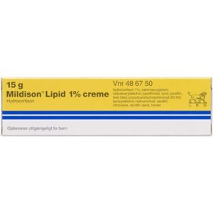 Mildison Lipid 10 mg/g (Håndkøb, apoteksforbeholdt) 15 g Creme