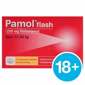 Pamol Flash 250 mg - 12 dispergible tabletter