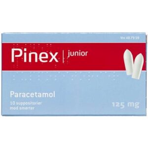 Pinex Junior 125 mg 10 stk Suppositorier