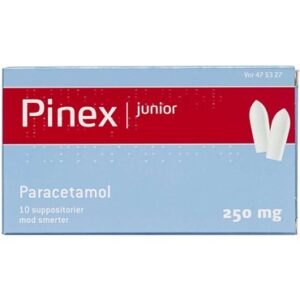 Pinex Junior 250 mg 10 stk Suppositorier