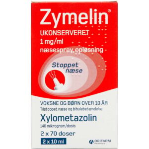 Zymelin Ukonserveret Næsespray 1 mg (2 x 10 ml)