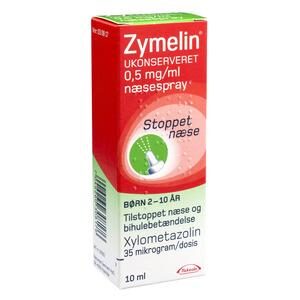 Zymelin ukonserveret næsespray 0,5 mg/ml - 10 ml.