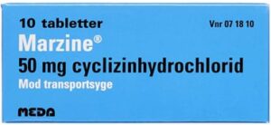 Marzine anvendes mod transportsyge
